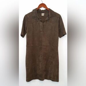 Paper Crane Suede Dress